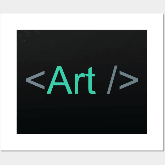 Javascript React Art Piece Wall Art by AlexWilkinson